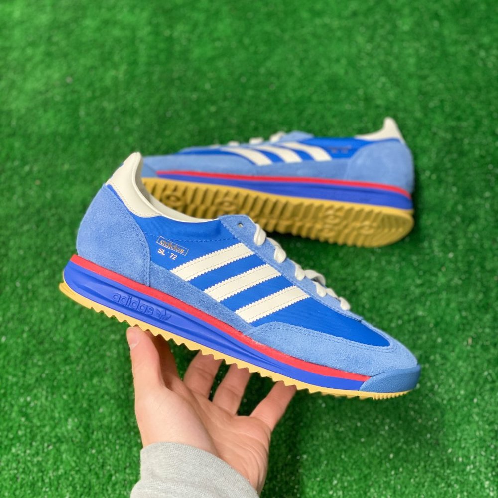 Adidas Originals SL 72 RS Low Mens Suede Shoes Blue IG2132 NEW Multi Sz
